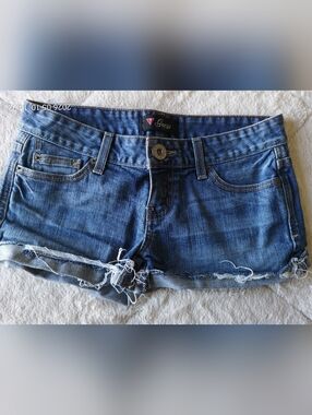 GUESS Women's Blue Denim Cutoff Shorts